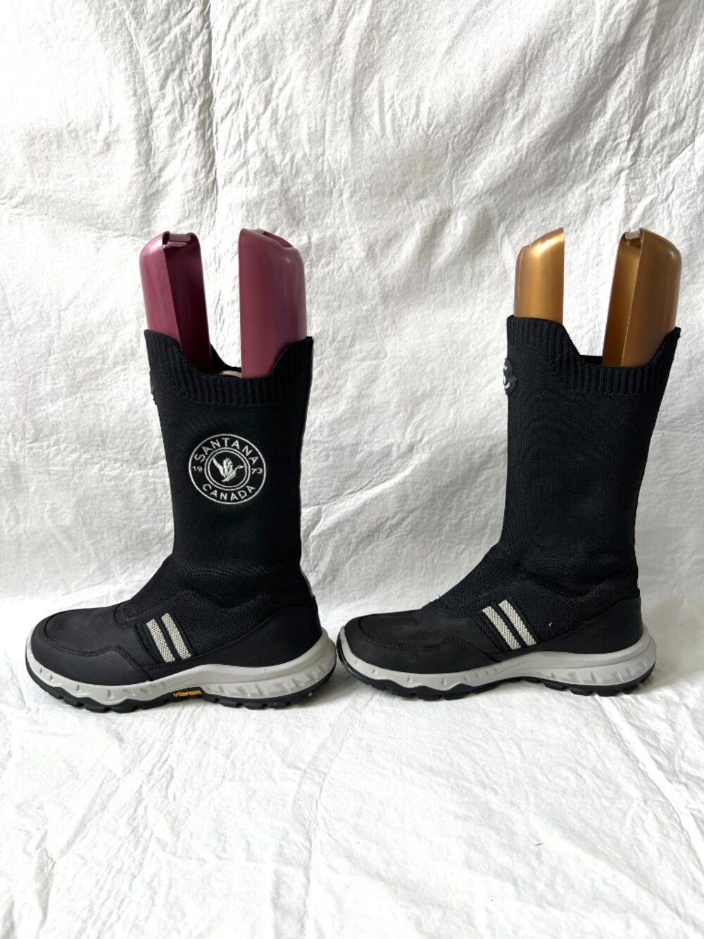 Santana Canada winter boots black knit sock 40 9 Terri Lea water resistant - Picture 6 of 12